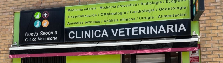 Fachada de la Clínica Veterinaria Nueva Segovia
