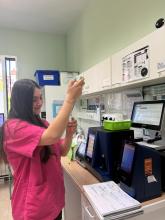 Nerea, responsable de laboratorio